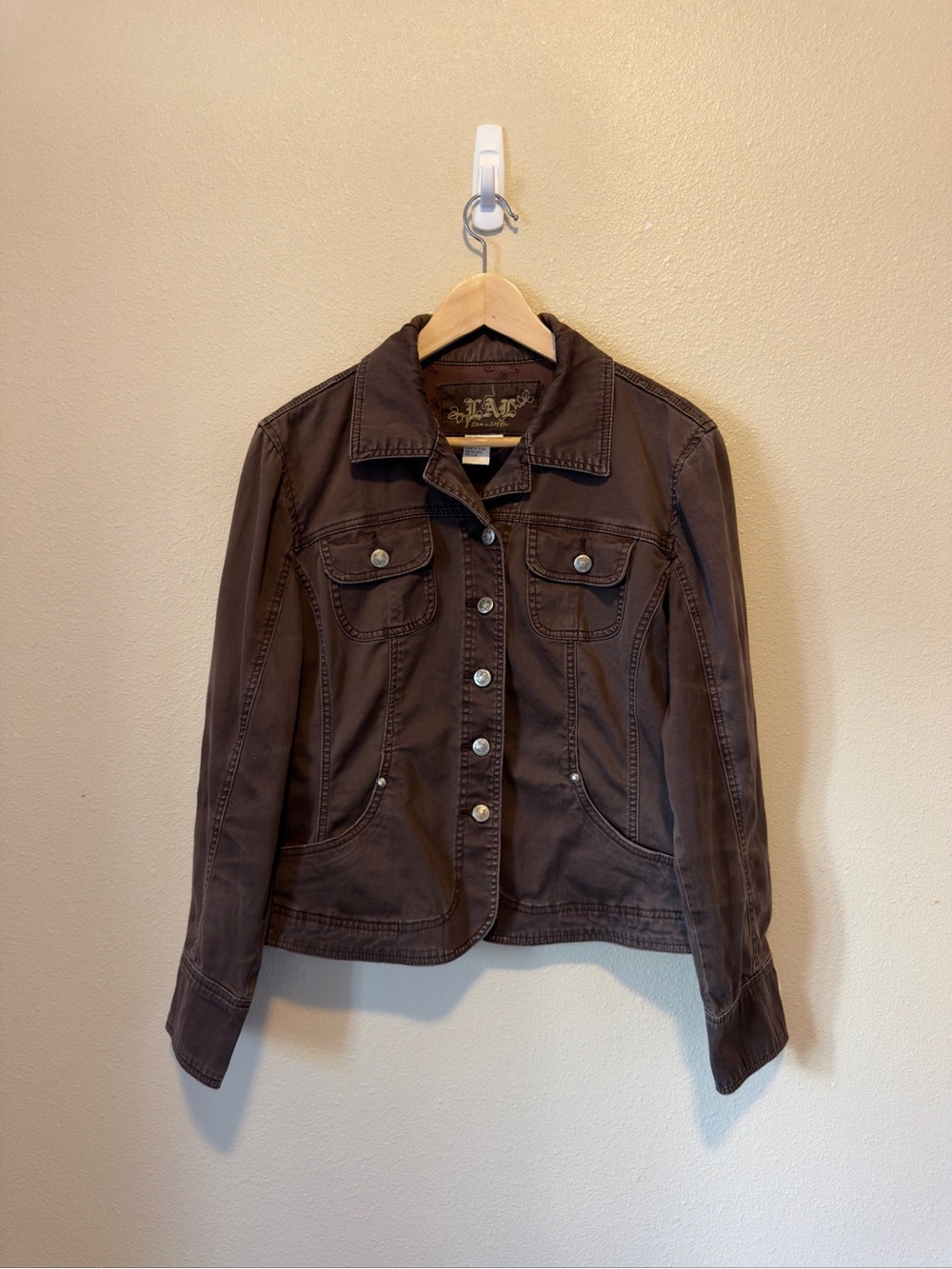 Brown Paneled Jacket 🐴🌻🍂